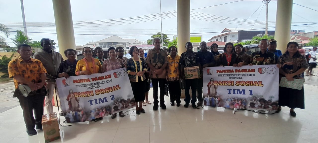 Panitia Paskah ASN Katolik Kabupaten Merauke Lakukan Baksos di 14 Titik