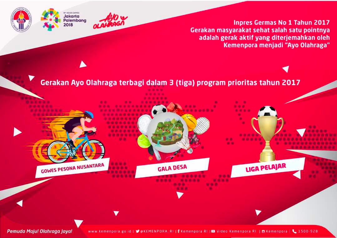 [Narasi Tunggal] Gerakan #AyoOlahraga Menuju Prestasi Olahraga