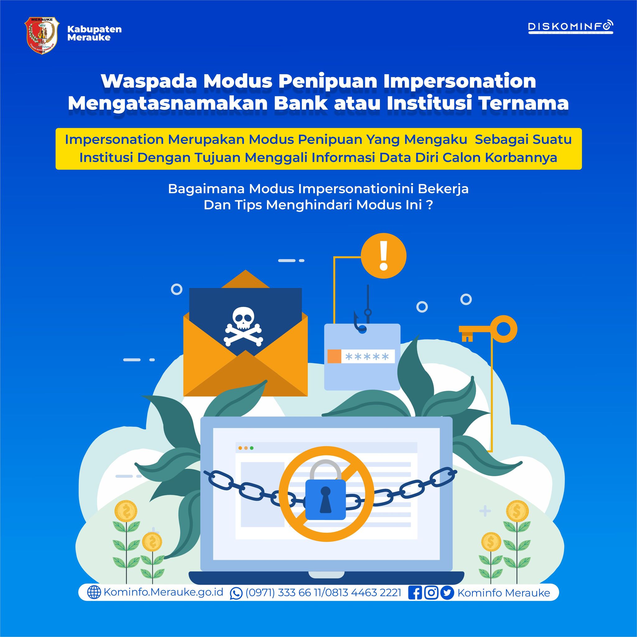 Infografis : Waspada Modus Penipuan Impersonation Mengatasnamakan Bank Atau Institusi Ternama