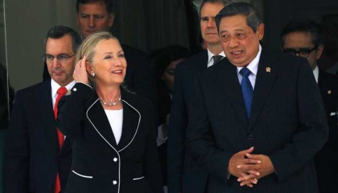 SBY-Hillary Clinton Bahas Rohingya dan Suriah