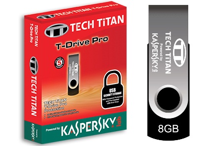 Tech Titan T-Drive Pro, Flashdisk Kebal Virus dari Kaspersky