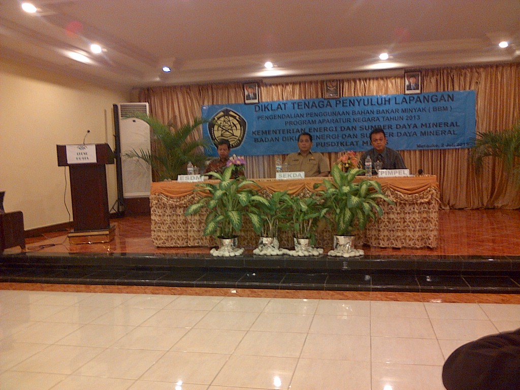 Pelatihan Bagi PNS Tentang Tenaga Penyuluh Lapangan  Pengendalian Penggunaan Bahan Bakar Minyak 