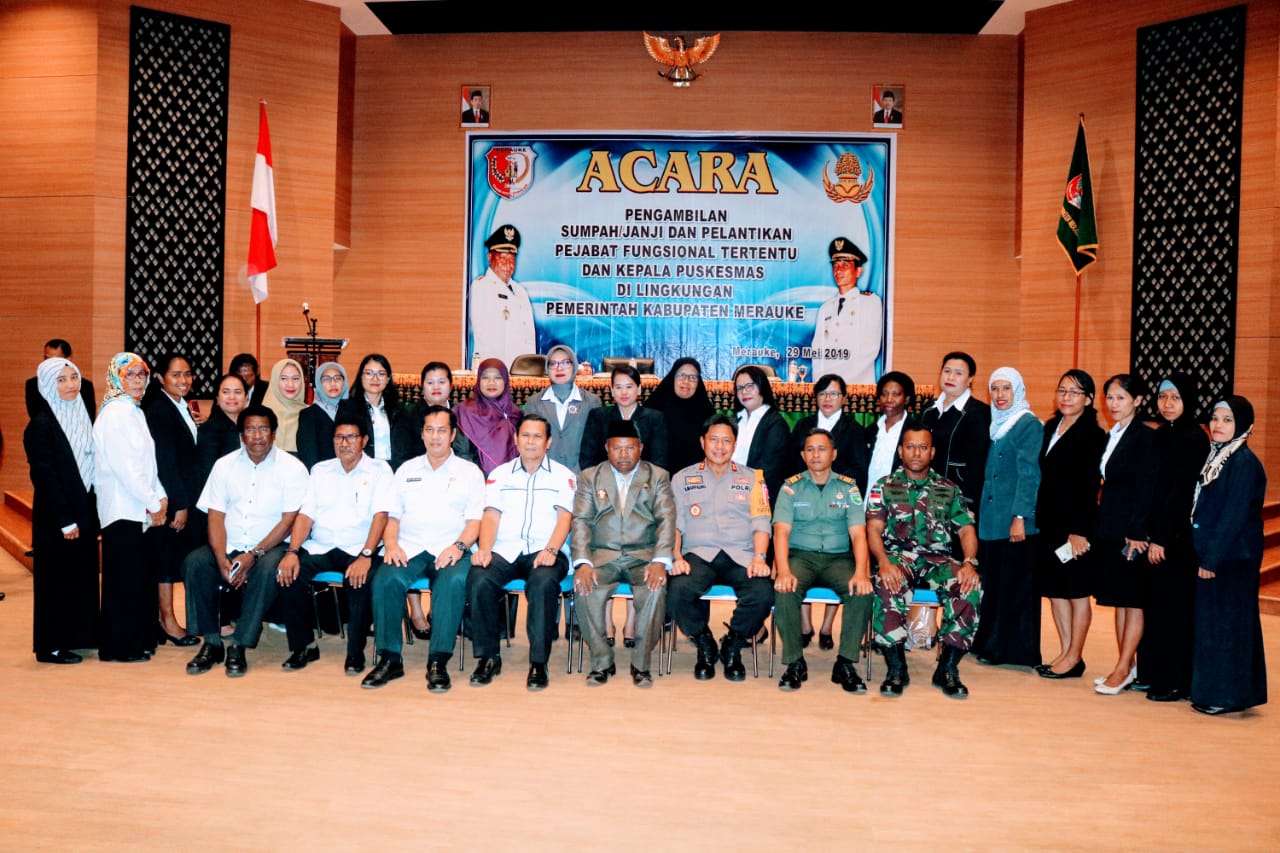 84 Pejabat  Di Lingkungan Pemda Merauke Dilantik