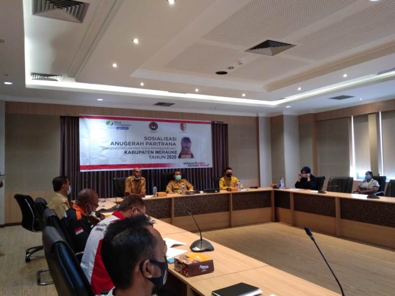 BPJS Ketenagakerjaan Merauke, Sosialisasi Anugerah Paritrana/Penghargaan Jamsostek 2020