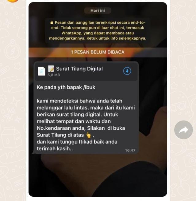 AKP Novindriani: Tidak Ada Balnko Tilang Dikirim Via WA