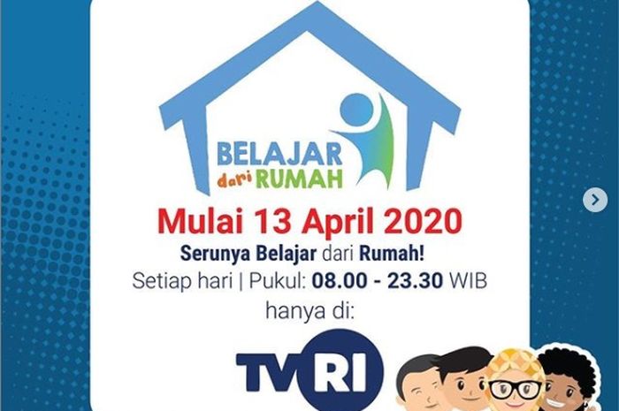 Menteri Pendidikan dan Kebudayaan (Mendikbud) Nadiem Makarim meluncurkan Program " Belajar dari Rumah