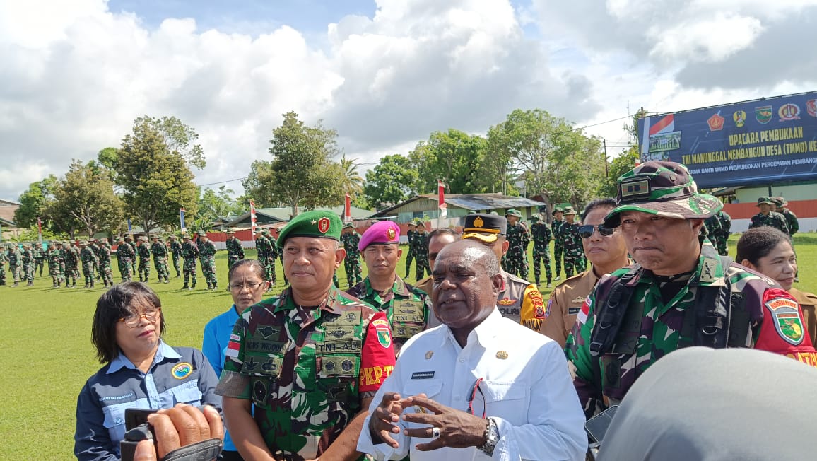 Ini Alasan TMMD  Ke - 119 Kodim 1707 Merauke Bangun MCK di Ngguti 