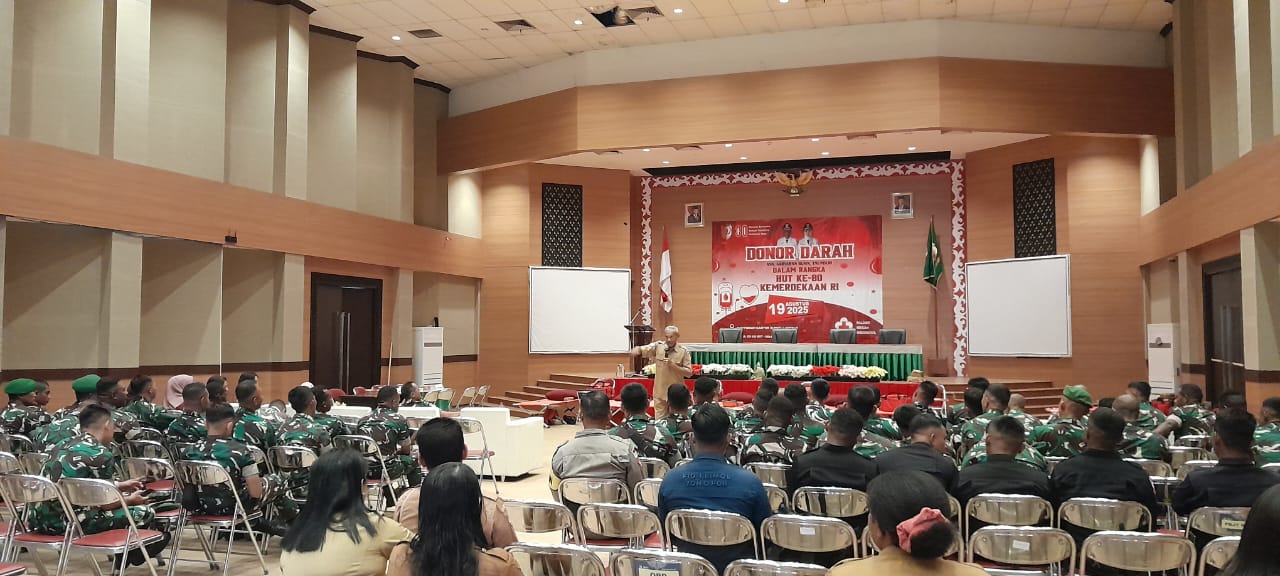 Semangat Kemerdakaan RI, ASN, BUMN, TNI dan Polri Ikut Donor Darah