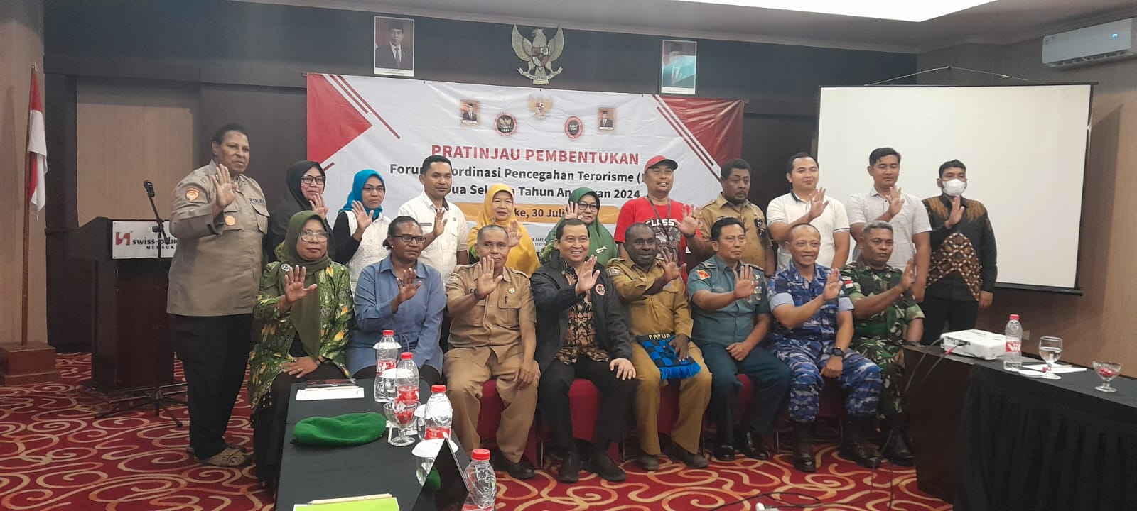 BNPT RI Melakukan Pratinjau Pembentukan Forum Koordinasi Pencegahan Terorisme Provinsi Papua Selatan