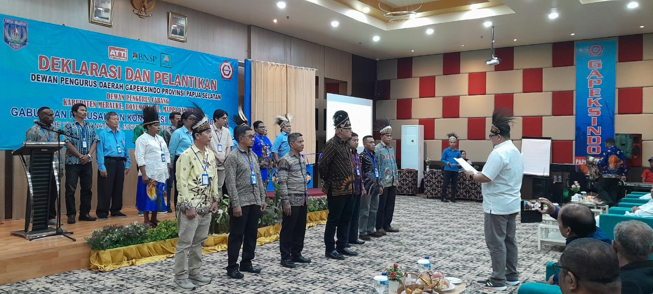 Pelantikan DPD Gapeksindo Papua Selatan dan DPC Empat Kabupaten Cakupan