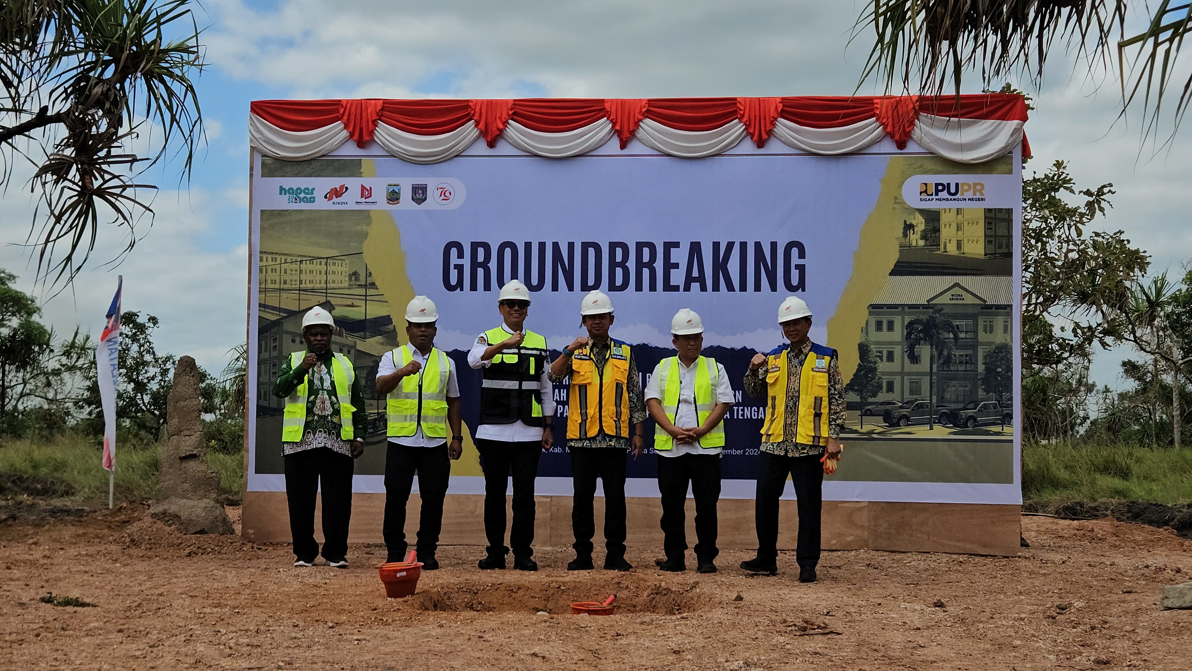 Groundbreaking Pembangunan Rusun dan Rusus ASN Pemprov Papua Selatan dan Papua Tengah