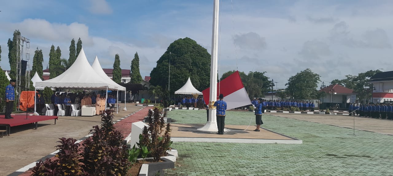 Upacara Bendera dan Potong Tumpeng Meriahkan HUT ke-53 Korpri di Kabupaten Merauke 