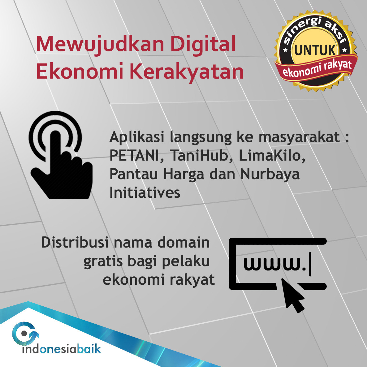 Sinergi Aksi untuk Ekonomi Rakyat 
