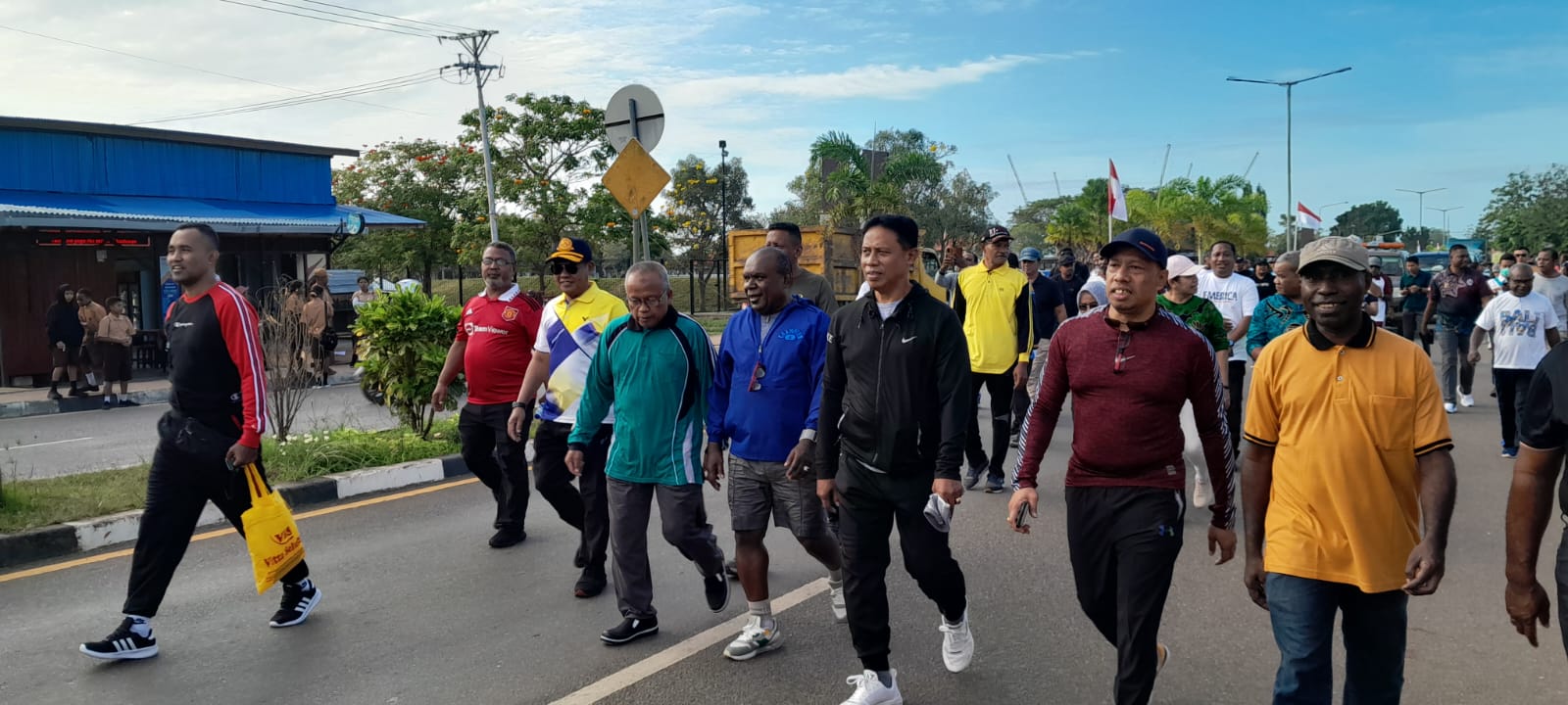 Perdana, Jalan Sehat Bersama Bupati Merauke dan ASN