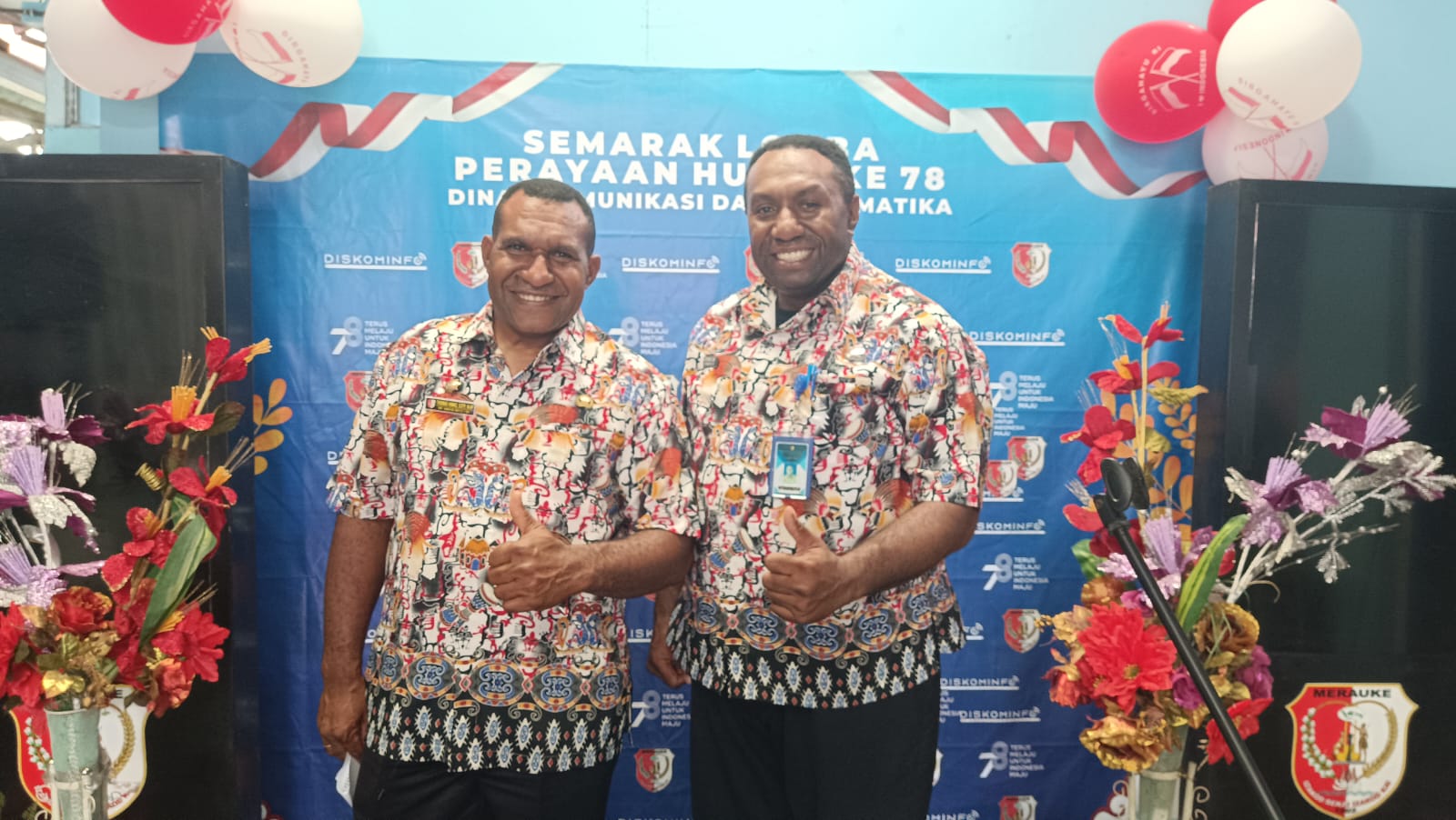 Meriahkan HUT RI ke 78, Internal Dinas Kominfo Merauke Adakan Berbagai Lomba