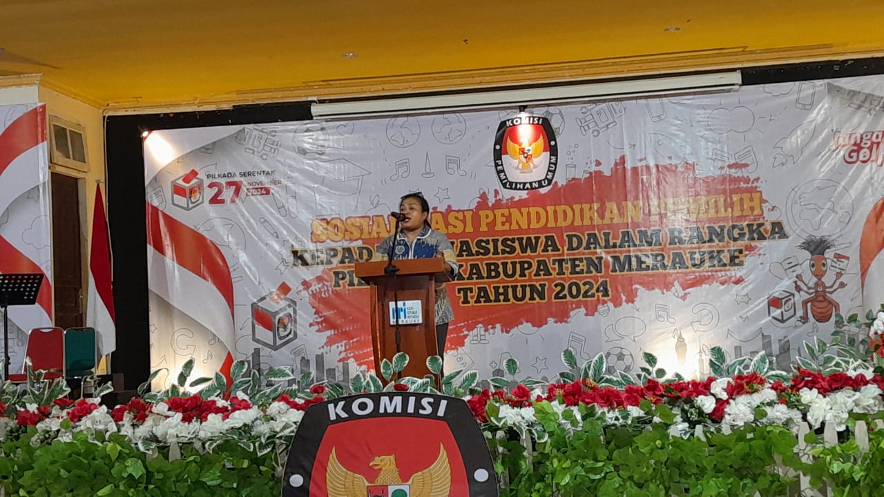 KPU Merauke Sosialisasikan Pendidikan Pemilih Kepada Mahasiswa