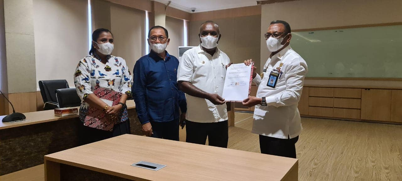 Penandatanganan MOU antara Pemda Merauke dan Kementrian Hukum dan Ham Propinsi Papua