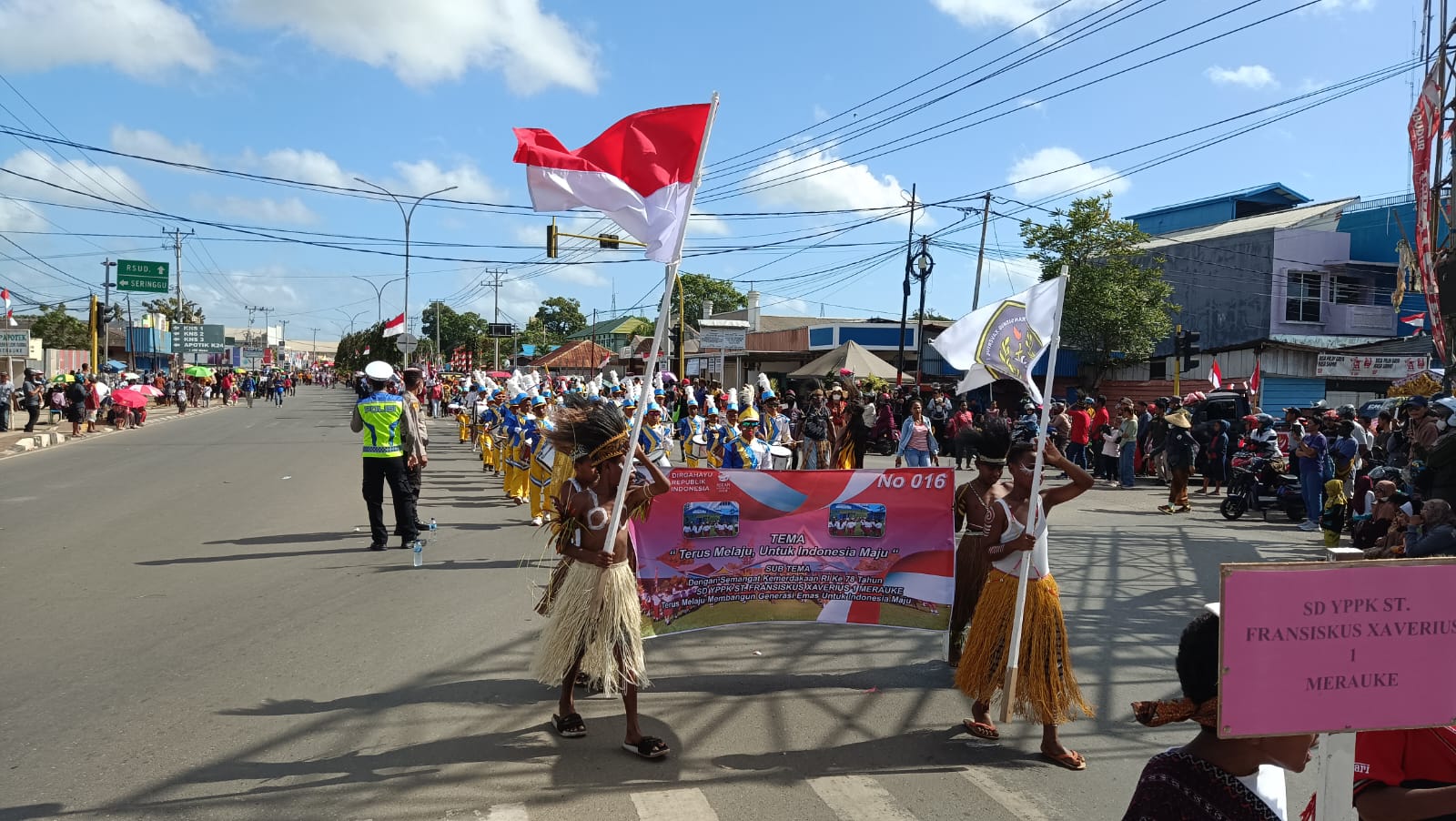Pawai Pembangunan di Merauke Diikuti Ratusan Peserta