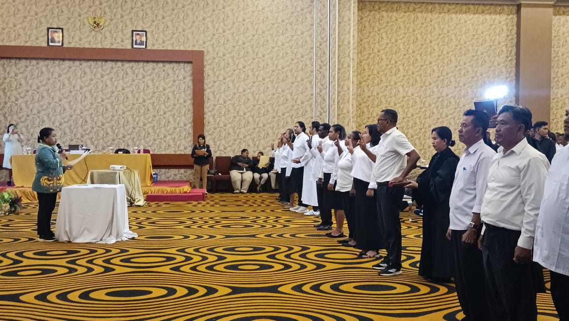 KPU Kabupaten Merauke Lantik 570 Anggota Panitia Pemungutan Suara
