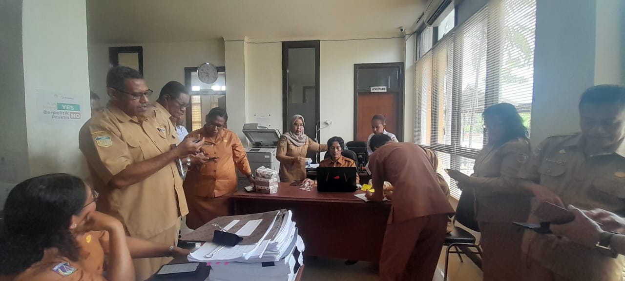 Disdukcapil Merauke Datangi ASN untuk Pelayanan Identitas Kependudukan Digital 
