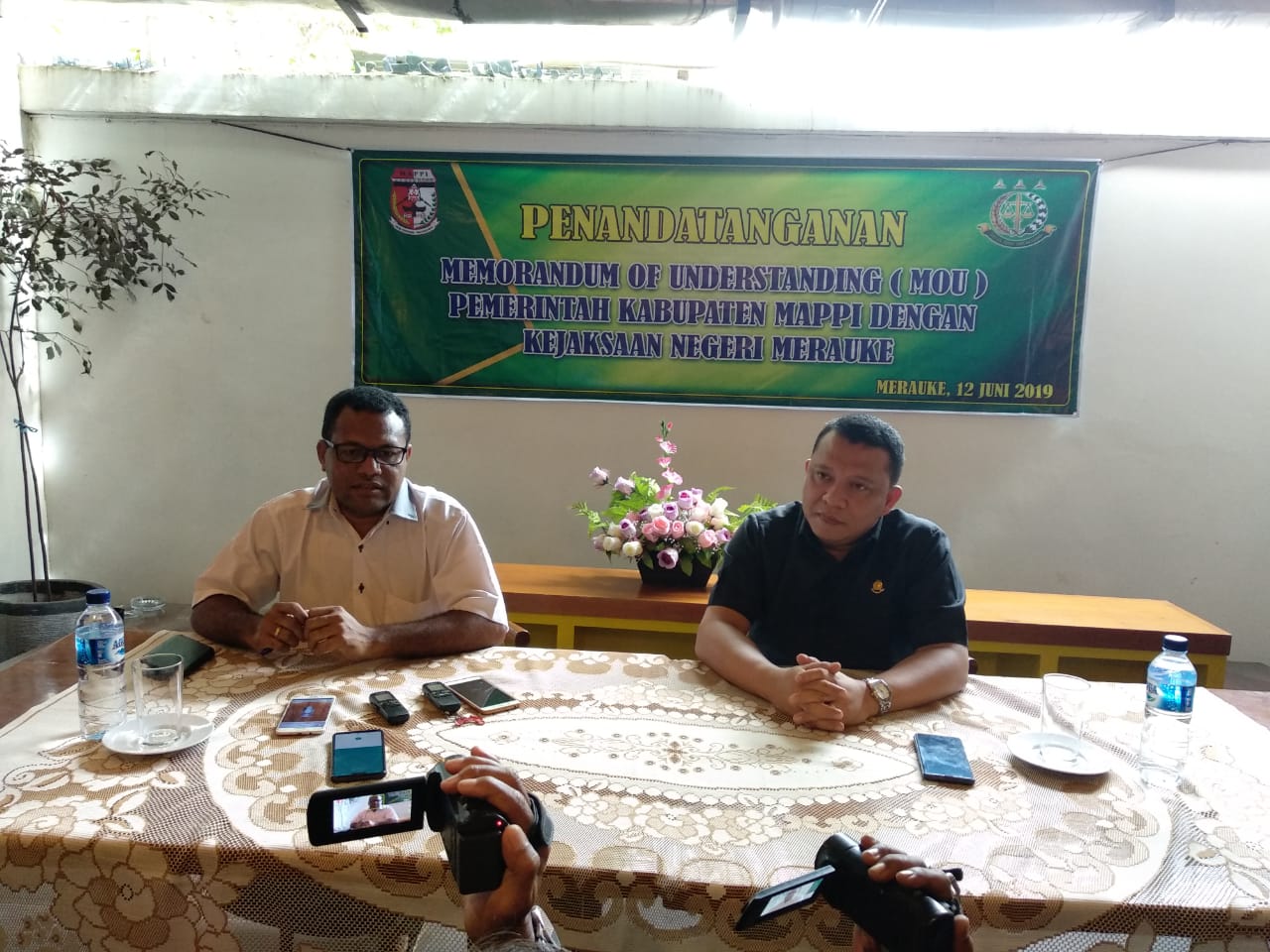 Pemda Mappi Melakukan Penandatanganan MOU Dengan Kejaksaan Negeri Merauke
