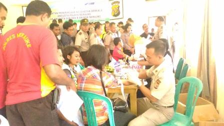 Mendeteksi Penggunaan Narkoba, Polres Merauke Gelar Pemeriksaan