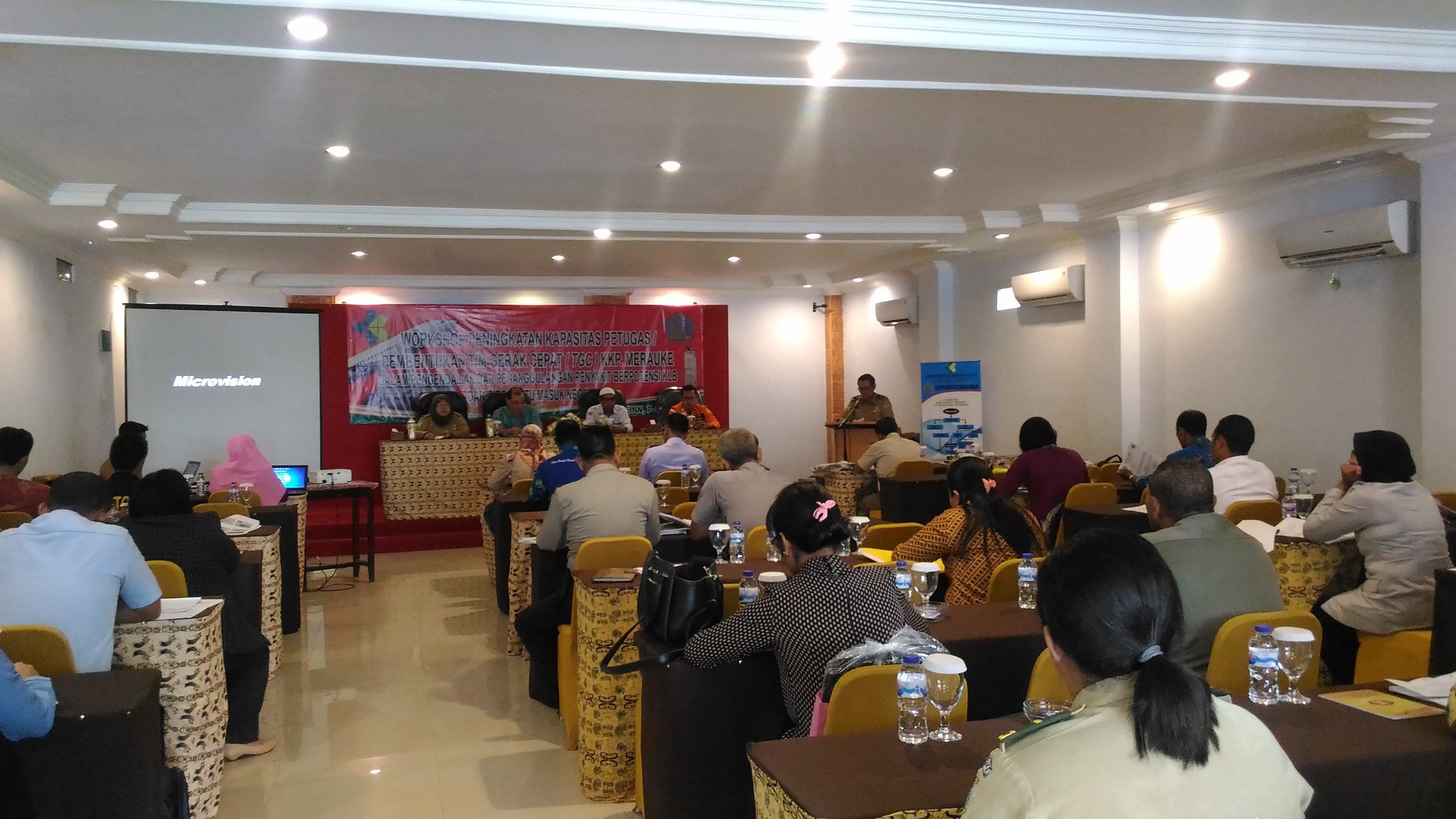 Workshop peningkatan kapasitas petugas / pebentukan Tim Gerak Cepat (TGC)