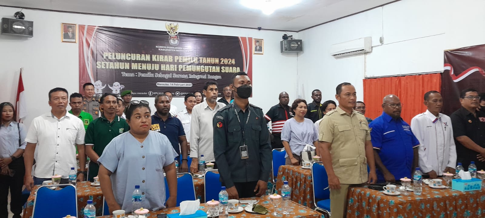 KPU Selatan Papua Ikuti Peluncuran Kirab Pemilu 2024 
