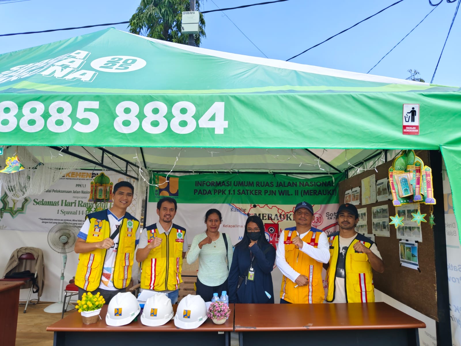 Tugas dan Jangkauan Posko Jalur Idul Fitri Kemen PU Tahun 2025 di Merauke