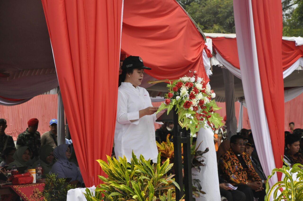 Puan Maharani Pimpin Upacara Hari 