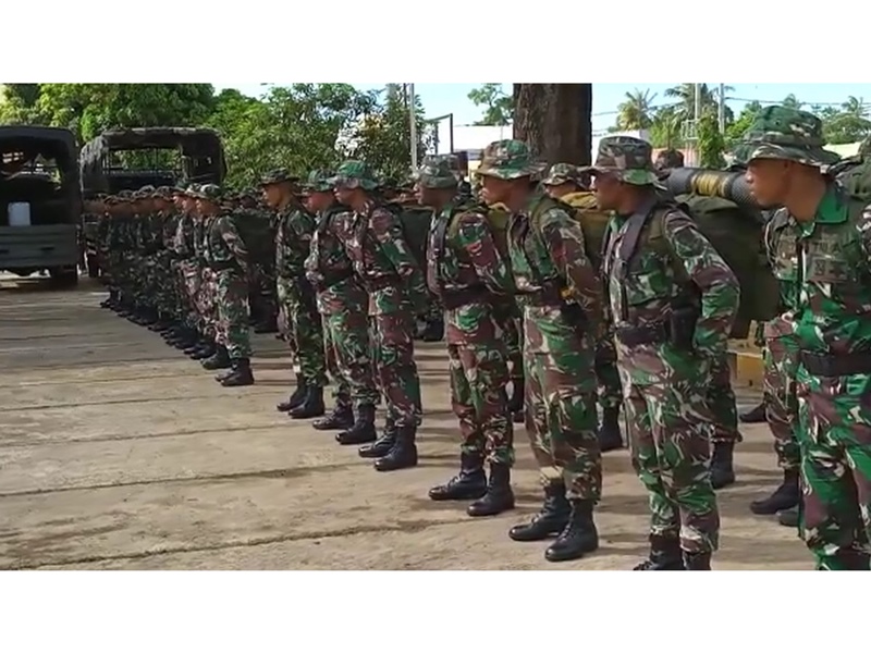 Puluhan Anggota Satgas TMMD Ke-107 Diberangkatkan Ke Mappi