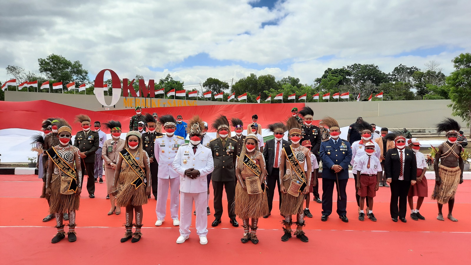 Video Conference antara Presiden RI dan Pemerintah Kabupaten Merauke dalam Rangka HUT RI Ke 76