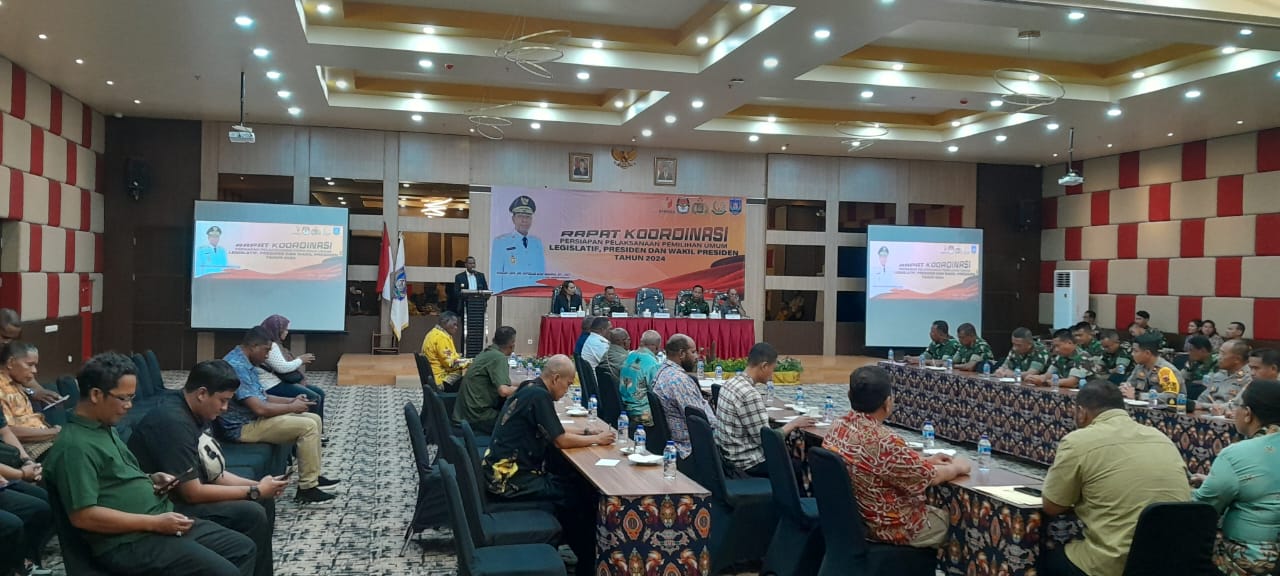 Rakor Persiapan Pelaksanaan Pemilu Serentak 2024 di Papua Selatan