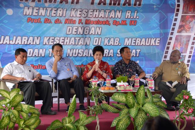 Kunjungan Menkes Nila Moeloek ke RSUD Merauke