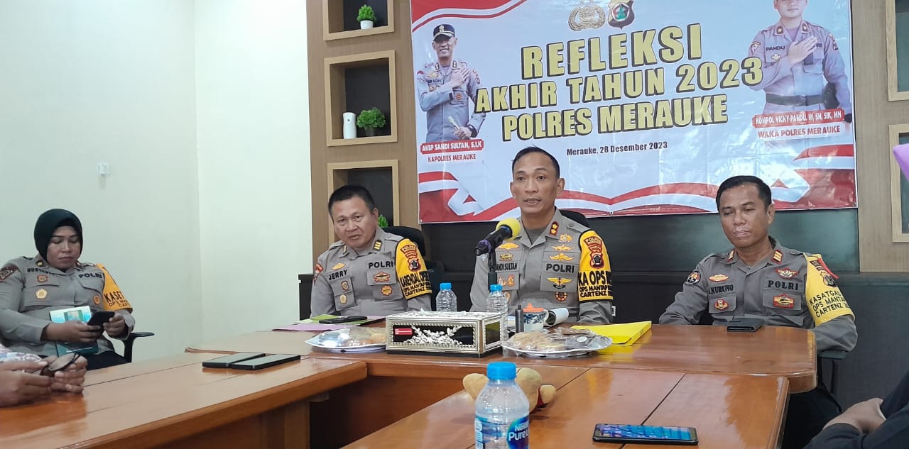 Kapolres Merauke; 2023 Ada Penurunan Kasus Dibanding 2022