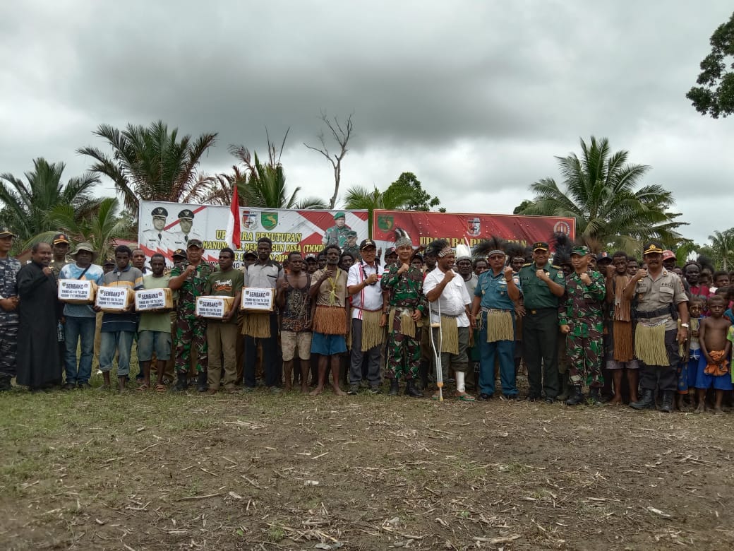 TMMD Ke-106 Di Kampung Kogir Resmi Ditutup