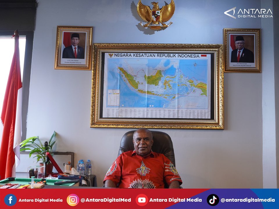 Bupati Merauke, Provinsi Papua, Romanus Mbaraka mengapresiasi konsep Satukan Negeri yang digagas Antara Digital Media.