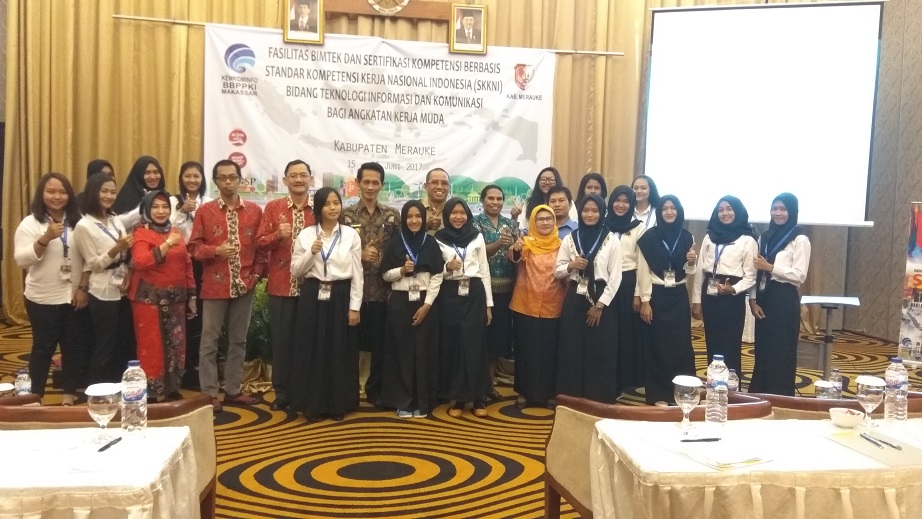 Bimtek SKKNI Bidang Kominfo Bagi Anggota Kerja Muda Diselenggarakan di Merauke