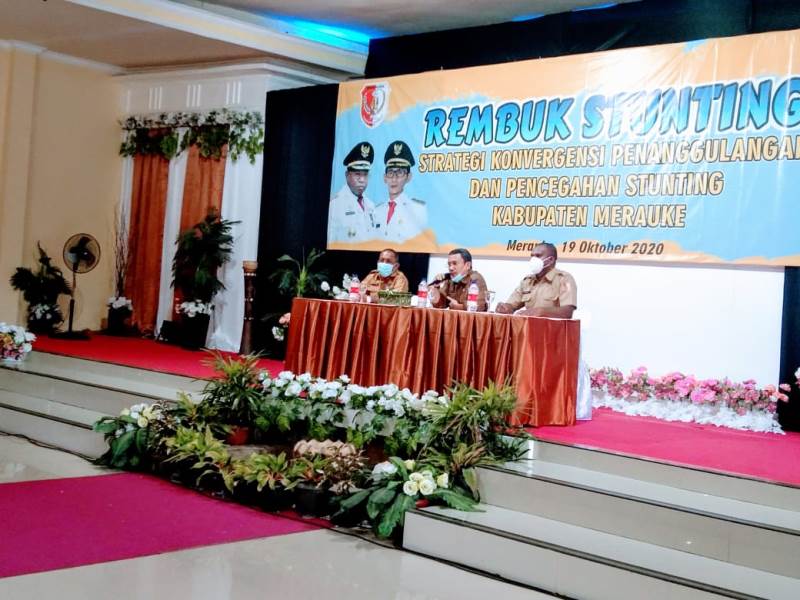 Pemkab Merauke Menyusun Strategi Konvergensi Penanggulangan dan Pencegahan Stunting