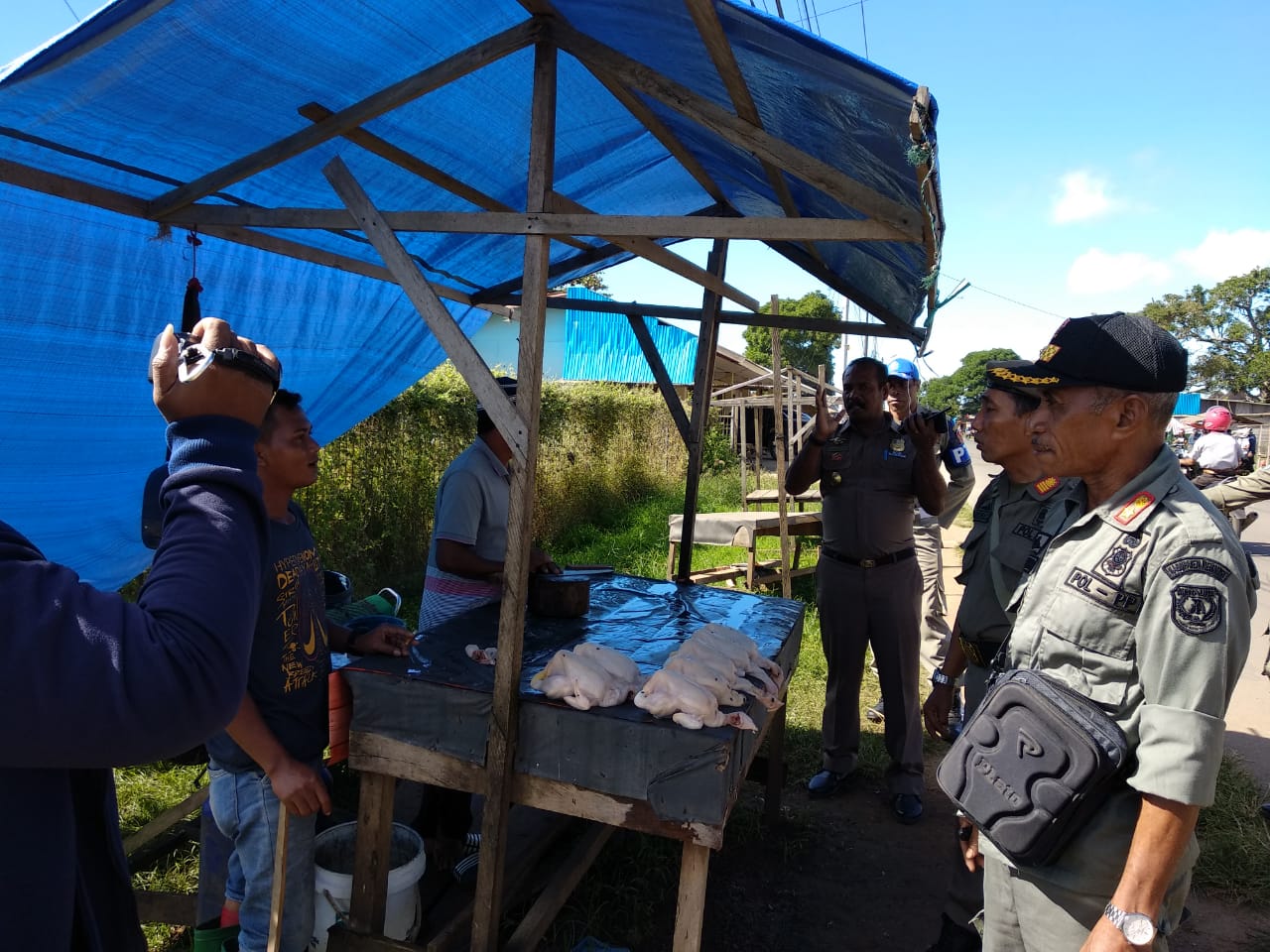 Pedagang Kaki Lima Merauke Ditertibkan Satpol-PP