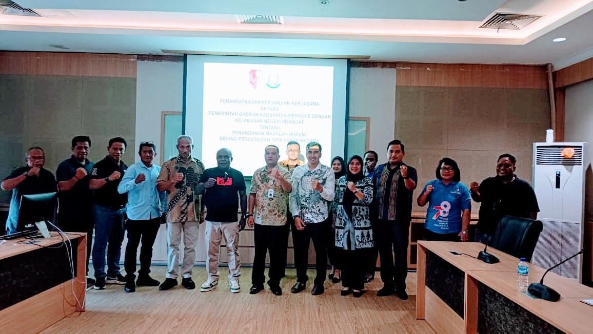 Pemkab Merauke dan Kejaksaan Negeri Teken MoU Penanganan Masalah Hukum Bidang PTUN