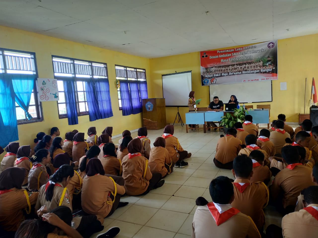 Dinas Kominfo Merauke Isi Materi di Ambalan SMA Negeri 3 Merauke