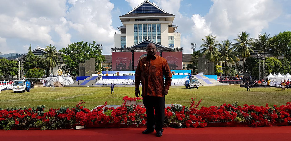 Bupati Freddy Gebze dampingi Kontingen Merauke di Ajang Pesparani tingkat nasional di Ambon