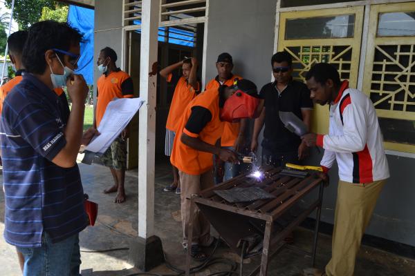 LLK Merauke Latih 48 Binaan Lapas Merauke