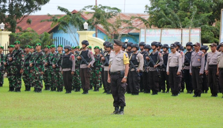 Cek Kesiapan Pilgub Papua, Polres Merauke Gelar Apel Gabungan 