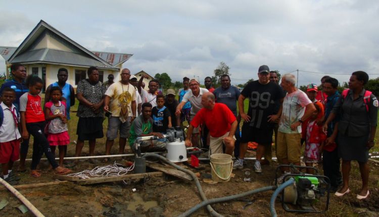 Kampung Sarsang Merauke Dapat Bantuan 2 Sumur Bor Air Bersih