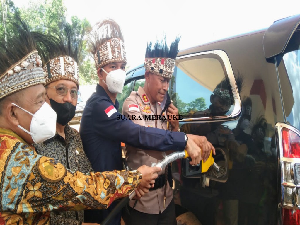 SPBU Kompak BBM Satu Harga di Kampung Baad Merauke Diresmikan 