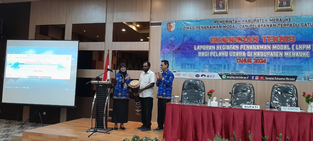 DPM-PTSP Kabupaten Merauke Gelar Bimtek Laporan Kegiatan Penanaman Modal Bagi Pelaku Usaha