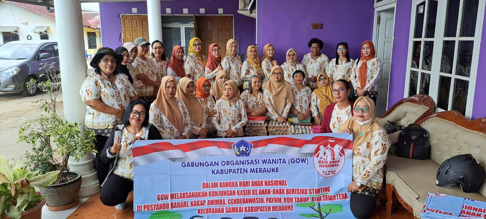 GOW Kabupaten Merauke Temukan Banyak Anak Gejala Stunting di Samkai