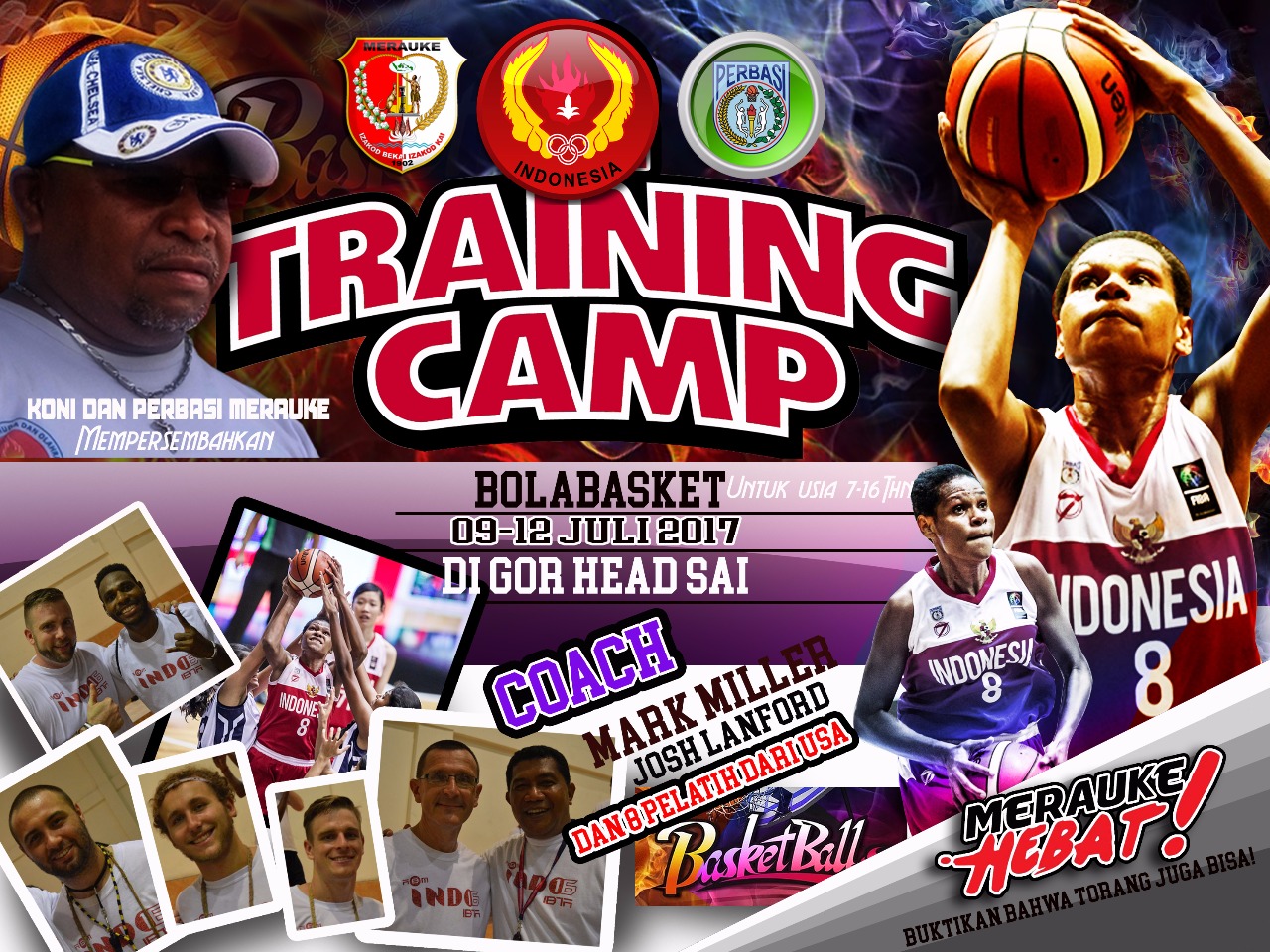 Pelatih Bola Basket dari Amerika akan Melakukan Training Camp di Merauke